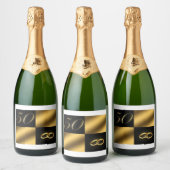 Etiket op 50 jaar, 50 jaar, gevierd, eten en drink (Flessen)