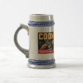 Etiket op basis van coon en zoete aardappelen bierpul (Links)