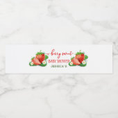 Etiket op Berry Sweet baby shower Water Fles (Enkel label)