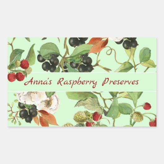 Etiket op bessen en foliage (Voorkant)