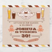 Etiket op bier op de kaasmakerij (Enkel label)