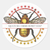 Etiket op bijenhoningzetmeel (Voorkant)