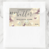 Etiket op boter met butterfly-script (Tas)