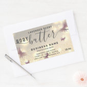 Etiket op boter met butterfly-script (Envelop)