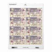 Etiket op boter met butterfly-script (Full Sheet)