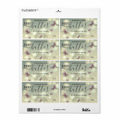 Etiket op boter met butterfly-script (Full Sheet)
