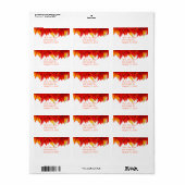 Etiket op dag van Thanksgiving (Full Sheet)