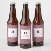 ETIKET OP DE BEER FLES VAN DE initiaal (Flessen)
