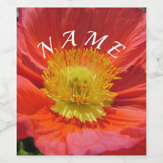 ETIKET OP DE FLACON MET BENAMING VOOR ZAAIZAAD (Enkel label)