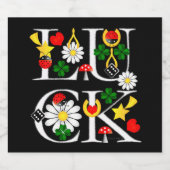 Etiket op de fles voor goed gebruik (Enkel label)