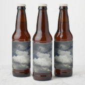 Etiket op de fles voor troebele hemel (Flessen)