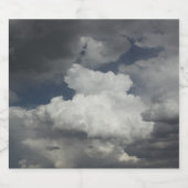 Etiket op de fles voor troebele hemel (Enkel label)