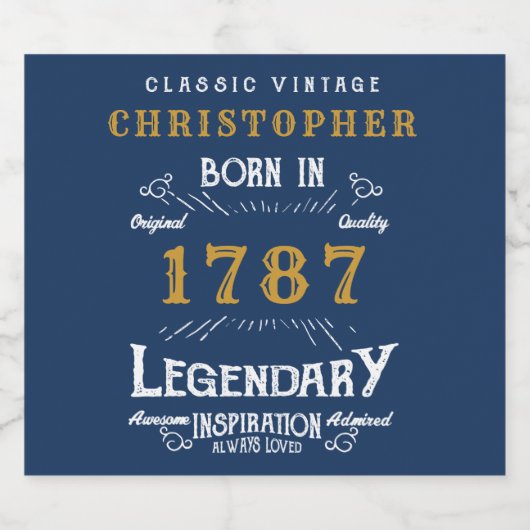 Etiket op de flesfles van de bier op jaarbasis (Enkel label)