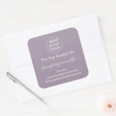 Etiket op de lavendel op de persoonlijke logo (Envelop)