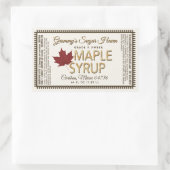 Etiket op de mantel met voedingsfeiten ivoor (Tas)