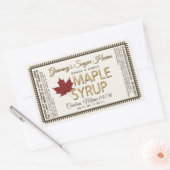 Etiket op de mantel met voedingsfeiten ivoor (Envelop)