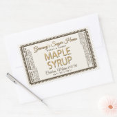 Etiket op de mantel met voedingsfeiten ivoor (Envelop)