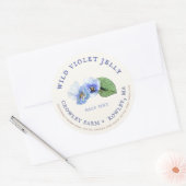 Etiket op duurzaam gekweekte wilde Violet Jelly (Envelop)