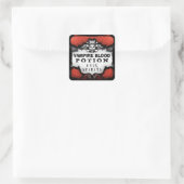 Etiket op Eigen Drink voor Halloween Red en Black (Tas)