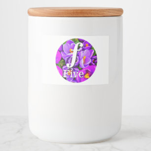 Etiket op Eigen voedselverpakking