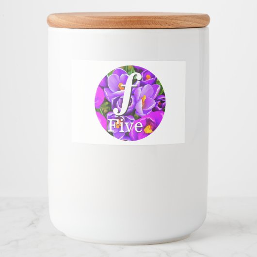 Etiket op Eigen voedselverpakking (Voorkant)