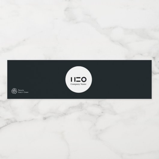 Etiket op Eigen waterflesje (Enkel label)