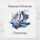 Etiket op Eigen wijnflesje voor verkoop (Enkel label)