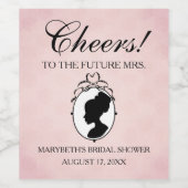 Etiket op Eigen wijnflesje vrijgezellenfeest (Enkel label)