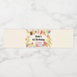 Etiket op flaconetiket Ice Cream Party