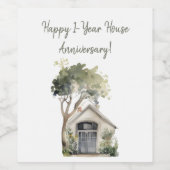 Etiket op flaconetiket voor wijn (8,9 x 10,2 cm) (Enkel label)