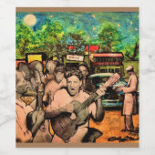 Etiket op flaconetiket voor wijn (8,9 x 10,2 cm) (Enkel label)