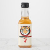 Etiket op flesfles met tijgerstaartje (Voorkant)