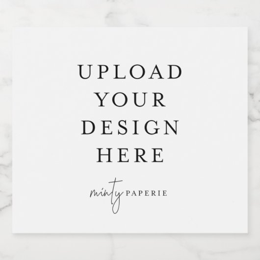 Etiket op flesje 4 x 3,5 inch (set van 6) (Enkel label)