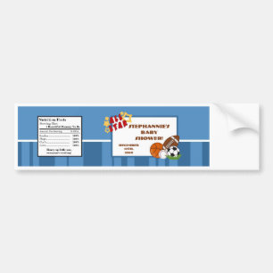 Etiket op flesje Al Star Blue Bumpersticker