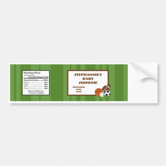 Etiket op flesje Al Star Green Bumpersticker (Voorkant)