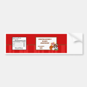 Etiket op flesje All-Star Red Bumpersticker