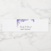 Etiket op flesje, bruiloft, Baby shower Wa (Enkel label)