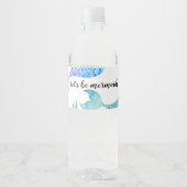 Etiket op flesje Mermaid Party Water (Voorkant)