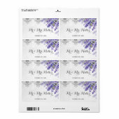 Etiket op flesje met champagne (Full Sheet)