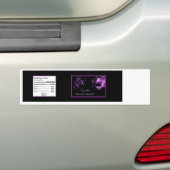 Etiket op flesje Mis XV Paarse Morado Bumpersticker (Op auto)