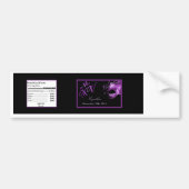 Etiket op flesje Mis XV Paarse Morado Bumpersticker (Voorkant)