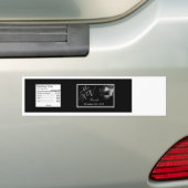 Etiket op flesje Mis XV Silver Black Bumpersticker (Op auto)