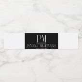 Etiket op flesje op maat (8,25 x 1,75 inch) (Enkel label)