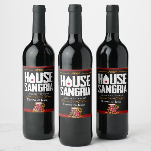 Etiket op flesje van huisverwarming (Flessen)