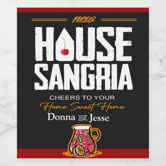 Etiket op flesje van huisverwarming (Enkel label)