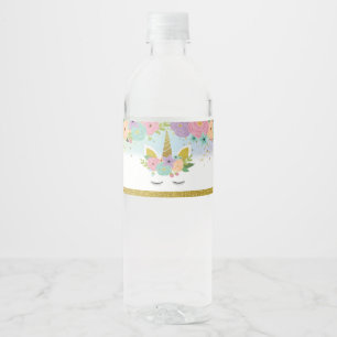 Etiket op flesje van Unicorn Party