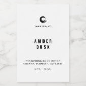 Etiket op flesjes met bodylotion-pomp (Enkel label)