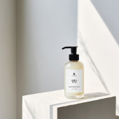 Etiket op flesjes met bodylotion-pomp