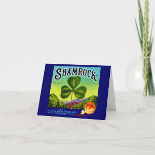 Etiket op fruitkrat uit de jaren dertig van de vor notitiekaartje