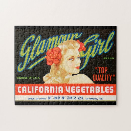 etiket op fruitkratten 2 Jigzaag Puzzle Legpuzzel (Horizontaal)